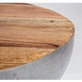 BIZZOTTO Siva/v naravni barvi kovinska okrogla klubska mizica ø 70 cm Lancaster – | Shoptok.si