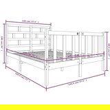  Posteljni okvir iz borovine 140x190 cm, (20644128) | Shoptok.si