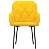  Blagovaonske stolice 2 kom žute baršunaste | shoptok.hr