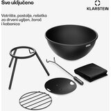 Klarstein Fireball nizko ognjišče | Zaščita pred iskrenjem | Odporno na korozijo | Robustno | 43 cm | Črna | Shoptok.si