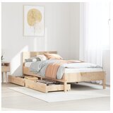 vidaXL Okvir kreveta bez madraca 90 x 190 cm od masivne borovine | shoptok.hr