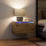  Wall-mounted noćni ormarić s ladicama 2 pcs Umjetnički hrast | shoptok.hr