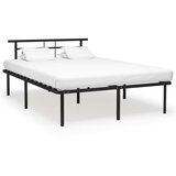 Maison Chic Posteljni okvir - Dvoposteljna postelja - Zakonska postelja črn kovinski 140x200 cm-J14193, (21763668) | Shoptok.si