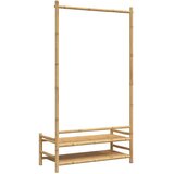  Stalak za odjeću s policama 103 x 40 x 183 cm od bambusa | shoptok.hr