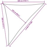  Jedro protiv sunca boje pijeska 3x4x5 m 100 % poliester Oxford | shoptok.hr