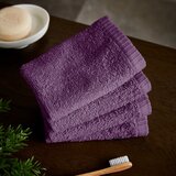 Catherine Lansfield Vijolične hitro sušeče bombažne brisače v kompletu 4 ks 30x30 cm Quick Dry – | Shoptok.si