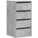 Furnova Kotni predalnik betonsko siv 40x41x76 cm inženirski les, (21950626) | Shoptok.si