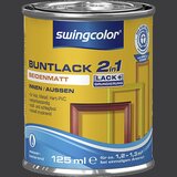 SWINGCOLOR Akrilni barvni lak 2 v 1 (svilenkasto mat; barva: črna; 125 ml) | Shoptok.si