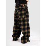 Empyre Ultra Wide Cord Plaid Hlace green shadow plaid | Shoptok.si