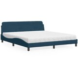  Krevet s madracem Dover plavi 180x200 cm baršunasti | shoptok.hr