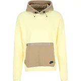 Nike Sportswear Sweater majica svijetlosmeđa / žuta / crna