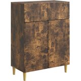  Kreveta Dimljeni hrast 66 x 34 5 x 90 cm Konstruirano drvo - Dimljeni hrast | shoptok.hr
