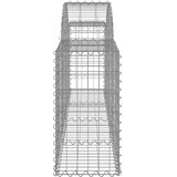  Gabionska košara s lukom 200 x 30 x 60/80 cm pocinčano željezo | shoptok.hr