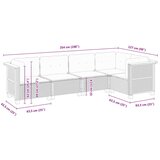 vidaXL 5-dijelni vrtni set sofa s jastucima bež od poliratana | shoptok.hr