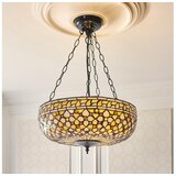 Endon 111882 - Viseći luster na lancu Tiffany MILLE FEUX, 3xE27/10W/230V, prečnik 45 cm Cene