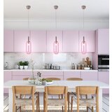 Candellux Vijolična LED viseča svetilka s steklenim senčilom ø 13 cm Fiuggi – | Shoptok.si