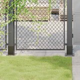  Postolja za stupove kvadratna 12 kom čelik presvučen prahom Antracitno siva 91 x 91 mm | Shoptok.si