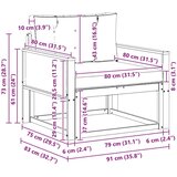  Srednji zunanji kavč Naravna, (5000240799) | Shoptok.si