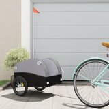 Prikolica za bicikl crno-siva 30 kg željezna | Shoptok.si