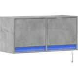  Zidni TV ormarić s LED svjetlima boja betona 80x31x38 cm | Eponuda.com