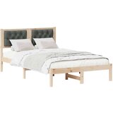  Konstrukcija postelje z vzglavjem Temno siva 135 x 190 cm blago, (5000084813) Slike