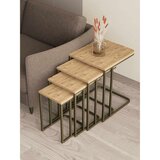 Hanah home Tekerli set stolića (umetnuti), antik/bor (4 kom) | Eponuda.com