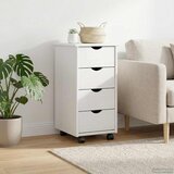  Mobilni ormar Bijelo 34 x 39 x 65,5 cm Čvrsto borovo drvo | shoptok.hr