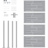  Vrtna vrata 85 x 196 cm Nehrđajući čelik Može se zaključati | shoptok.hr