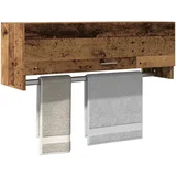 vidaXL Garderobna omara Old Wood 100x32,5x35 cm Inženirski les
