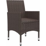  5-dijelni vrtni blagovaonski set smeđi | shoptok.hr