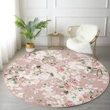 Mila Home Svetlo rožnata pralna/primerna za robotski sesalnik okrogla preproga ø 80 cm Comfort – | Shoptok.si