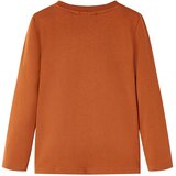  Dječja majica s dugim rukavima tamnonarančasta 116 | shoptok.hr