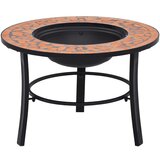 vidaXL Ognjišče z mozaikom terakota 68 cm keramika | Shoptok.si