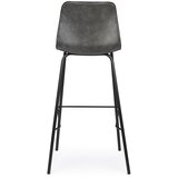 BIZZOTTO Temno siv oblazinjen barski stol (višina sedeža 75 cm) Kyra – | Shoptok.si