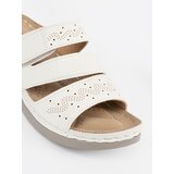 SEASTAR Light white flip-flops on a low wedge | shoptok.hr