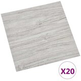  Samoljepljive Pločice za Pod 30 5 x 30 5 cm 20 pcs PVC - Svijetlosiva i bijela | shoptok.hr
