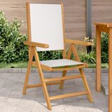 Maison Chic Vrtni Stoli - Stol za vrt 2 kosa kremno bel trden akacijev les in blago JS508, (21877208) | Shoptok.si