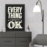 Wallity Uokvirena slika Sve je u redu, 40x55 cm | Eponuda.ba