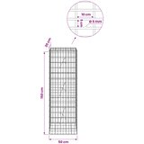  Gabion s žicom debljine 5 mm i mrežom 5x10 cm 50x20x150 cm | shoptok.hr