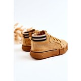 Boto Children's High-top Sneakers With A Zipper Camel Boone | ePonuda.com