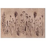  Slika - Wildflowers – black plants on lime-wash background 120x80 | shoptok.hr
