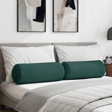  Valjkasti jastučići 2 pcs Tamnozelena Ø 25 x 70 cm tkanina | shoptok.hr
