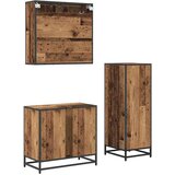 vidaXL set namještaja za kupaonicu 3 pcs staro drvo 65 x 33 x 60 cm | shoptok.hr