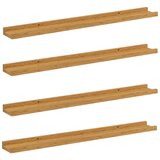  Polica na zidu Zidne 4 pcs Bež 80 x 9 x 3 cm Konstruirano drvo | shoptok.hr