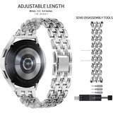 INF Kovinski pašček za uro iz nerjavečega jekla s petimi členi in diamantnimi čepki Silver, (21684456) | Shoptok.si