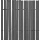 vidaXL dvostrana vrtna ograda PVC 90 x 500 cm siva | shoptok.hr