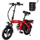 Honey Whale električno kolo S6-S 350 w motor 48 v 10,4 ah baterija disk zavore dosega 35 km - rdeča, (21289404) Cene