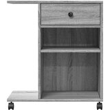  Stalak za pisač s kotačima siva boja hrasta 60 x 40 x 68,5 cm | shoptok.hr