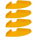  Lebdeća polica s policom s pohranom 4 pcs Žuta 15 x 15 x 2 cm | Eponuda.com