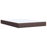  Boxspring - Krevet s oprugama i madracem tamnosmeđi 160x200 cm tkanina - Tamno smeđa 160 x 200 cm gumbi | shoptok.hr